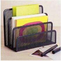 Metal office supplies data rack Barbed wire three-layer document rack Letter grid book stand bookshelf Envelope rack