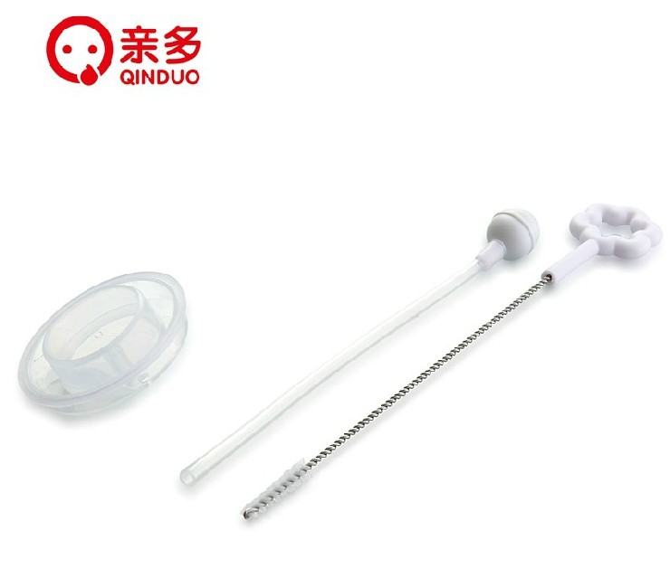 香港亲多 奶瓶自动吸管+清洁刷 适合宽口径奶瓶 1组装 QD 4903