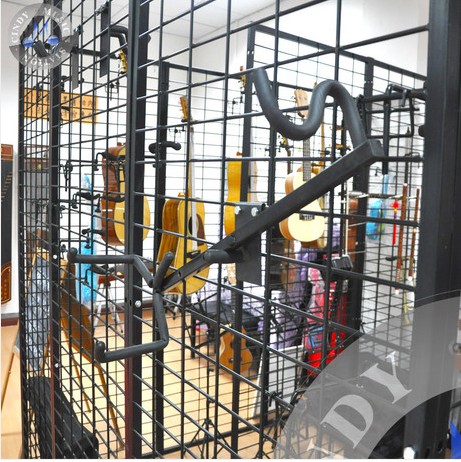 Electric Guitar Inclined Rack Rock Guitar Net Rack Electric Bass Inclined rack Thin wood Guitar Rack Diagonal Hanger Instrument Show Shelf