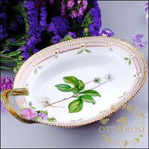 Denmark Royal Copenhagen Flower of Denmark Large Storage Leaf Plate Bought and Appreciated