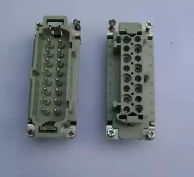 Heavy duty connector rectangular plug hot runner connector Aviation plug mold plug connector 16 core