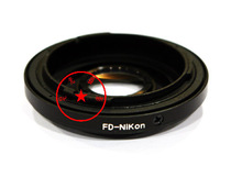 Old Canon Manual FD mount lens adapter Nikon AI mount body adapter ring FD AI