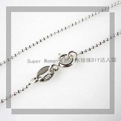 925 Pure Silver Necklace Silver Necklace Pendant Naked Chain Round Point Chain Point Chain