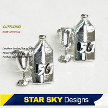 Xingcao ● Bubble bar mens Russian vodka cufflinks French shirt button gift box XK1728