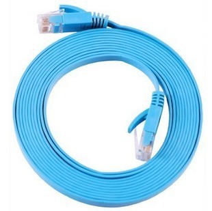 Shanze SZ-603BE super six gigabit ultra flat network cable blue gold-plated head 3 meters (two concessions)