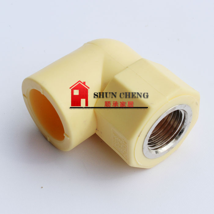Shanghai Tianli Yellow Antibacterial Pipe PPR Cold and Hot Water Pipe Inner Filament Bend