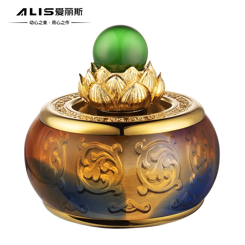 ALIS爱丽斯琉璃汽车香水座摆件水晶车载香水车用香水宝典