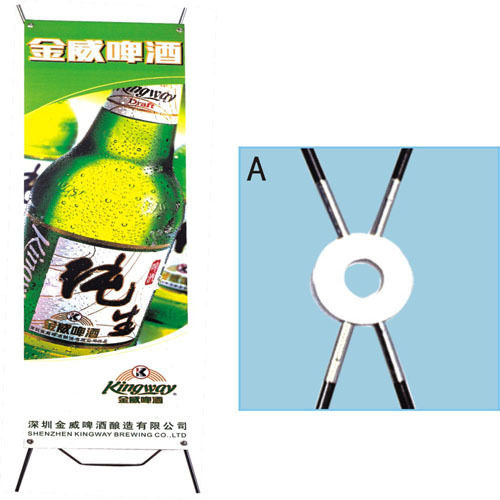 X display rack (metal parts thick tube) display rack exhibition advertising exhibition display equipment Screen: 80*180