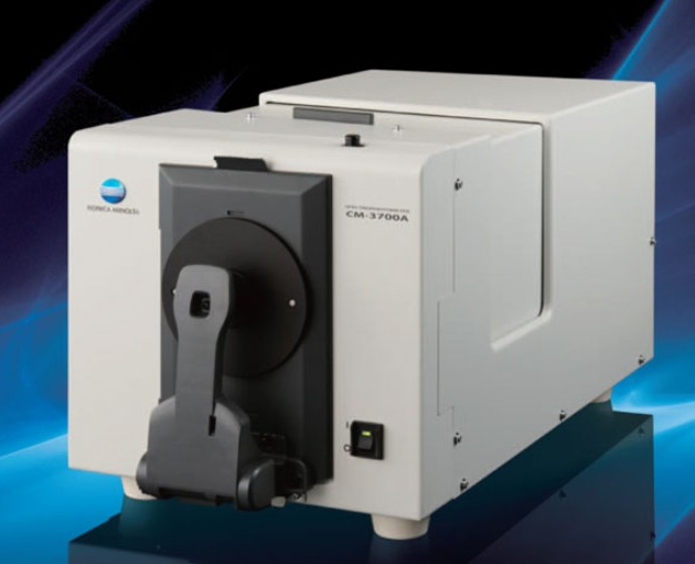 Japan Konica Minolta benchtop spectrophotometer CM-3700A measures liquid film plastics 