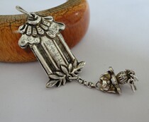 Guanyin Tuoshi Old Silver Pendant(0161)