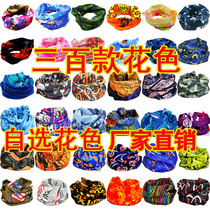 Factory wholesale custom-made seamless magic headscarf outdoor riding sunscreen mask bib cover bicycle headscarf