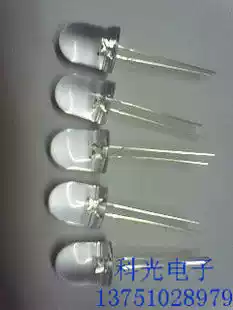 Single MOQ 10MM single flash yellow light yellow flash long feet white hair yellow flash self-flashing light brand new factory direct sales