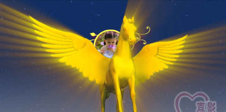 5D014 Happy Baby Xiying AE template (photo version)