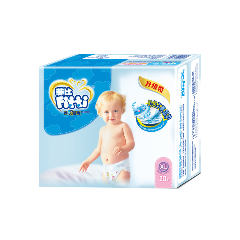 【新品促销】FITTI菲比舒爽婴儿纸尿裤经济装XL20片 宝宝尿不湿