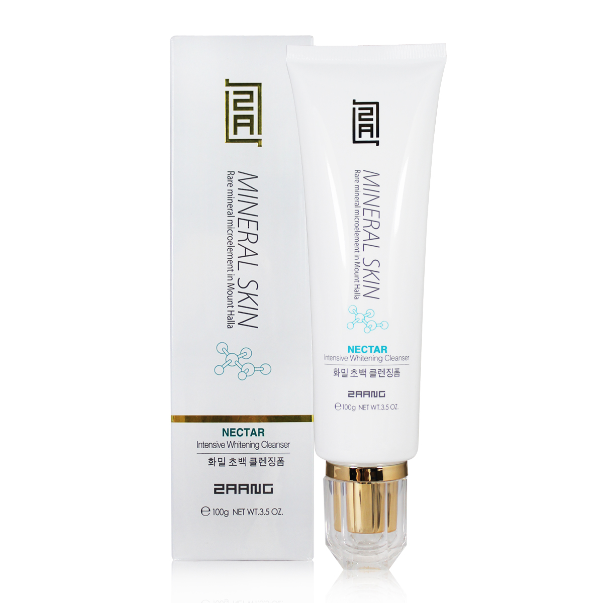 韩国姿昂 花蜜极白洁面膏100g深层清洁 控油嫩白温和女士洗面奶