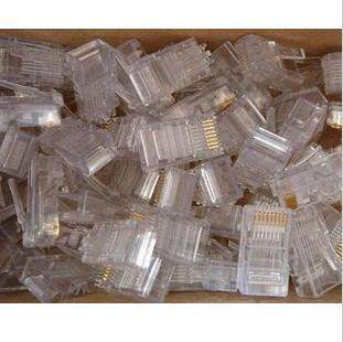 RJ45 network crystal head Ermaidu gold network crystal head telephone crystal head