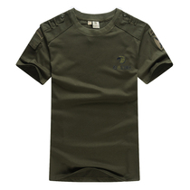 Outdoor Climbing Camping Clothing Army Meme 101 Air Drop Division Mens Special Soldier Loose version short sleeve T-shirt