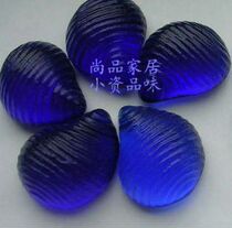 Deep blue conch glass stone vase fish tank decorative stone childrens toys 5 yuan 6 special sale