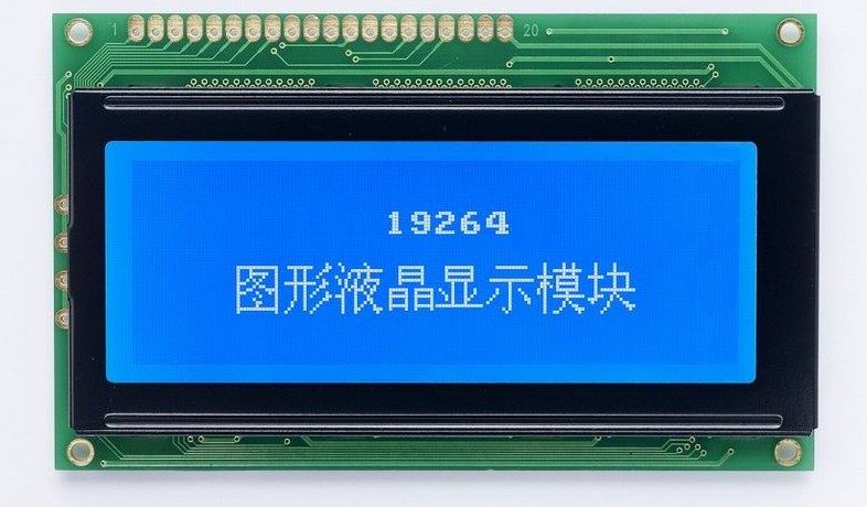 Belt with Industry 19264-1 PCB100 * 60 Blue Screen Yellow Screen 5v LCD19264 with LED backlight