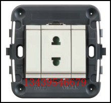 Two-hole socket Italy pure import Vial art Special electrical process sophisticated and modular socket