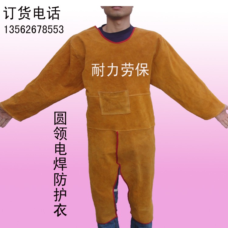 Cow leather electric welding with sleeve apron electric welding anti-wear clothes electric welders protective clothing welders welding work clothes welding clothes