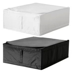 Nordic clothing storage box black and white under the bed storage box large clothing storage box Oxford cloth finishing box