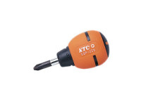 Japan original KTC rubber handle short head screwdriver cross 6*25 D9P-225