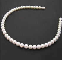 Factory price wholesale Wu Peici Li Xiaolu favorite White Pearl hairband headband