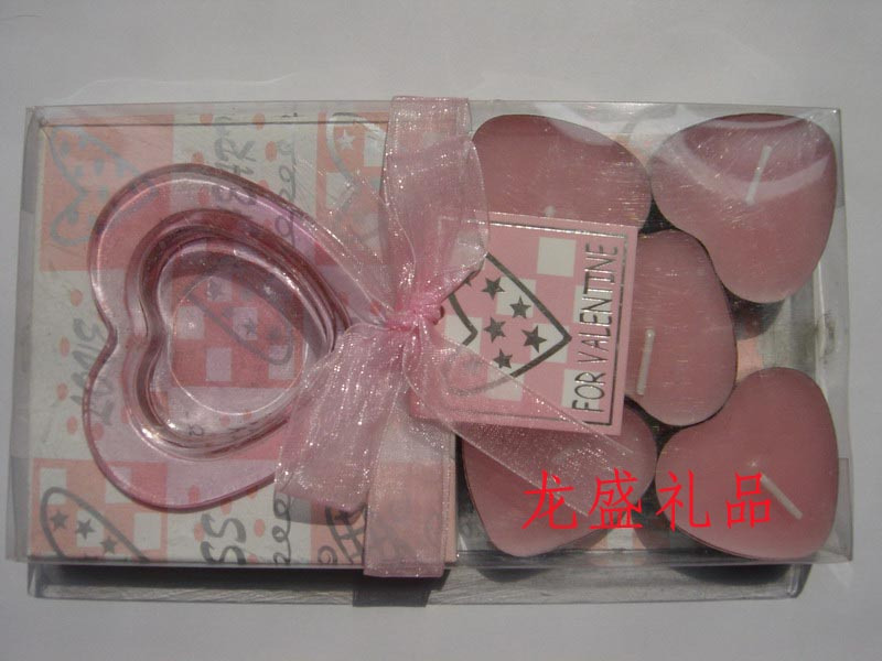 ▲Longsheng Gifts▲Heart-shaped candles for lovers' rendezvous