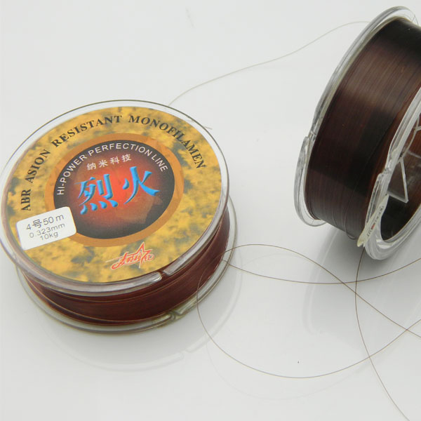 Maitley fishing line 50 meters fire fishing line sub-line brown wear-resistant line imported fish silk sub-system