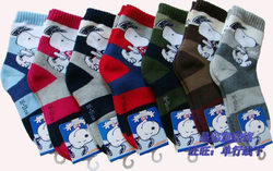 ຂອງແທ້ SNOOPY 6955 6959 socks terry Snoopy terry socks thickened warm's socks winter socks