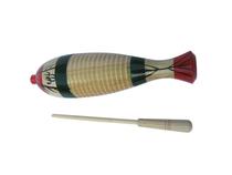 Full 10 yuan Orff musical instrument music teaching aids mini fish frog fish frog shave beard small fish frog length 20CM