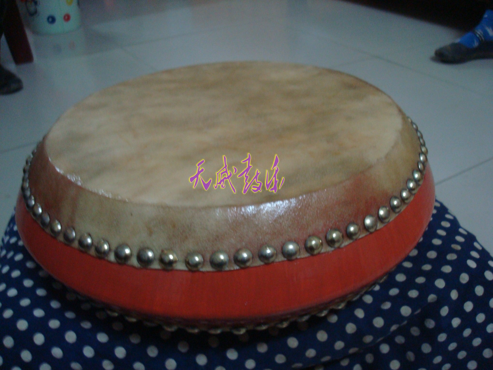 Book Drum Storytelling Special Drum Fish Back Drum West River Big Drum Jingyun Big Drum Fine workmanship, exquisite materials