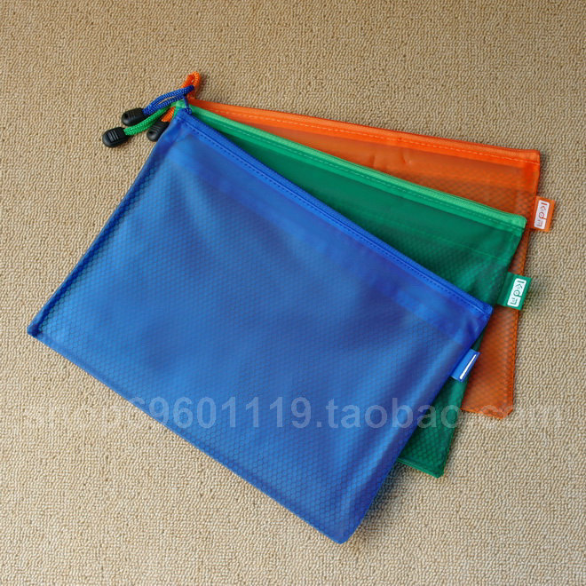 B5 Lace bag Student Supplies Fashion Pen bag File bag Miscellaneous Bags Classified Bag PVC Pearl print C336 mesh bag