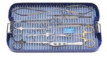 HC-X806宁波成和显微手术器械包13件套 配带硅胶器械消毒盒1只