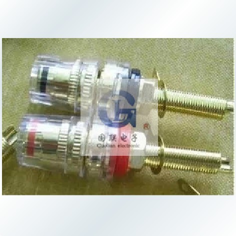 DIY accessories terminals All copper advanced amplifier sound box audio fever terminal pair (one red and one black) spot