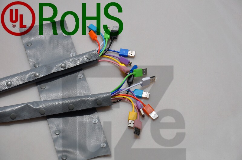 Button end cord with cable protection with gray WCT-222 DPS-242 with 222mm length