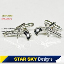 ●Starshade●Fashion mens pistol cufflinks French shirt buckle gift box XK1726