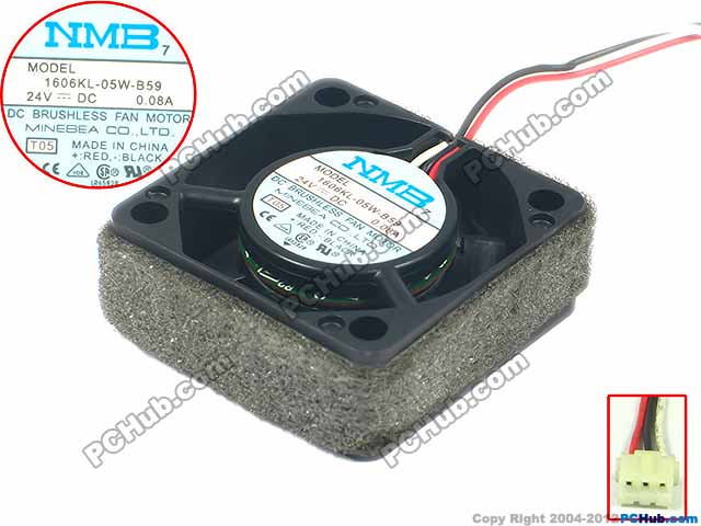 Original NMB 4015 1606KL-05W-B59 24V 0 08A double ball cooling fan