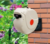Wall-mounted automatic hose reel full-automatic telescopic tube coiler hose washer water pipe truck cleaning machine water gun