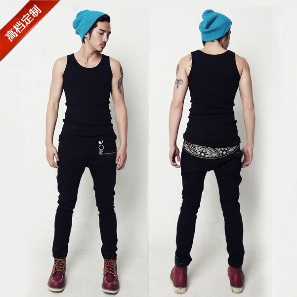 Summer Dress New Men's Men's Pure Cotton Narrow Shoulder Vest Leka Cotton Sleeveless Vest Sweatshirt Tailor-made