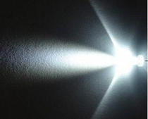  LED light emitting tube 3MM white light long feet white hair white super brightness brand new factory direct sales 7000-9000MCD