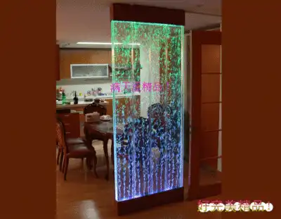 Aquarium bubble screen water dance bubble wall water column screen bubble wine cabinet water bead screen