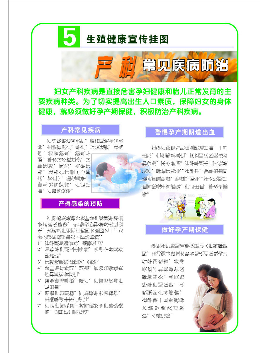 海报印制93素材健康展板165生殖健康宣传挂图