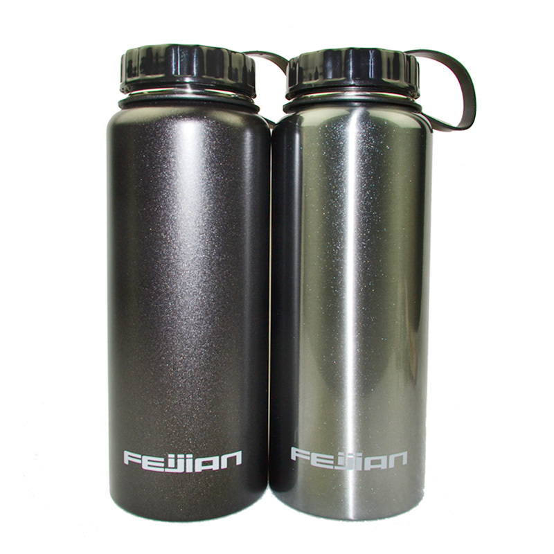 Large Capacity Water Glass 1000ml Portable Outdoor Equipped Supplies Student Water Bottle Sports Kettle Fly Sword Stainless Steel