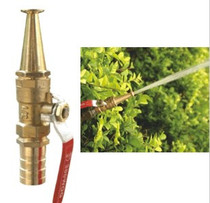 Brass water spray gun head with valve Fire gun head Indoor fire hydrant box accessories Sprinkler fountain nozzle