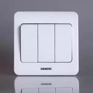 Siemens switch socket panel vision Yabai three-open double-cut switch 5TA0 236-1CC1