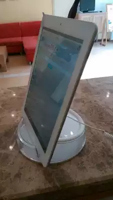 IPADMINI display stand Anti-theft alarm base ipad holder Flat acrylic disc display stand Lenovo tablet holder