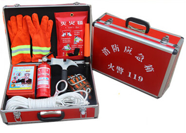 Fire emergency box - fire tool box - fire escape fire rescue protection escape kit - fire first aid kit