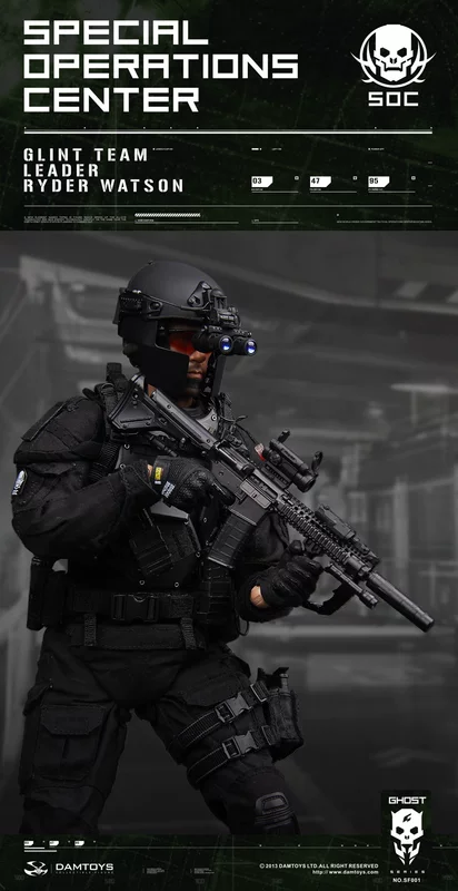 DAM Ghost Series-Специальный боевой центр-Глит-командир Led Watson SF001